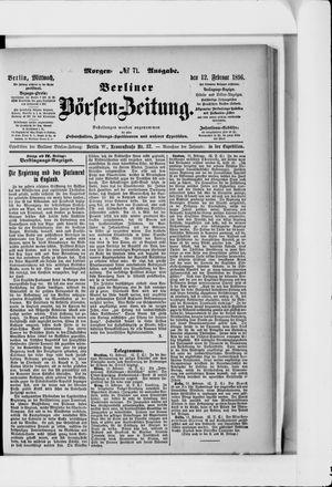 Berliner Börsen-Zeitung on Feb 12, 1896