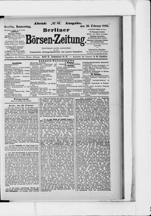 Berliner Börsen-Zeitung vom 20.02.1896
