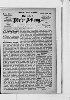 Berliner Börsen-Zeitung vom 28.02.1896