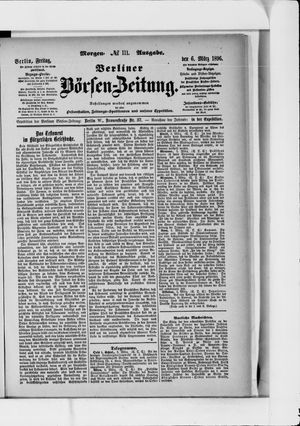 Berliner Börsen-Zeitung vom 06.03.1896