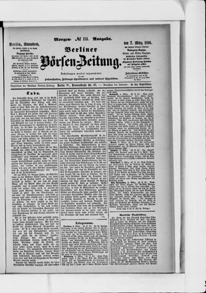 Berliner Börsen-Zeitung vom 07.03.1896