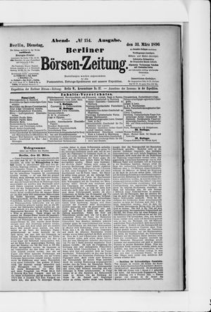 Berliner Börsen-Zeitung vom 31.03.1896