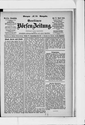 Berliner Börsen-Zeitung on Apr 11, 1896