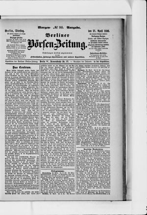Berliner Börsen-Zeitung vom 21.04.1896