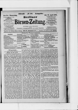 Berliner Börsen-Zeitung vom 23.04.1896