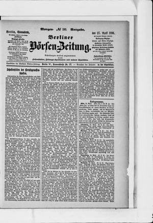 Berliner Börsen-Zeitung vom 25.04.1896