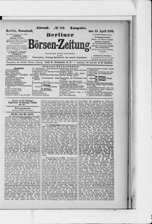 Berliner Börsen-Zeitung vom 25.04.1896