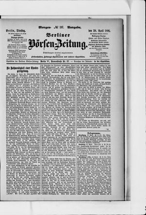 Berliner Börsen-Zeitung on Apr 28, 1896