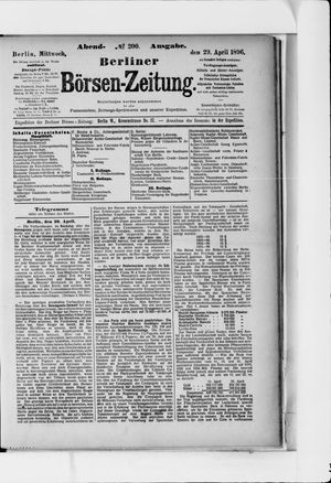 Berliner Börsen-Zeitung vom 29.04.1896