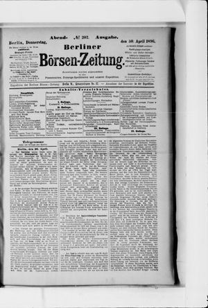 Berliner Börsen-Zeitung vom 30.04.1896