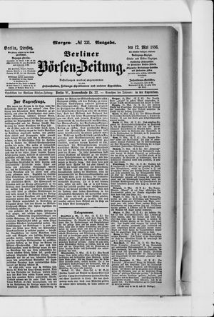 Berliner Börsen-Zeitung vom 12.05.1896