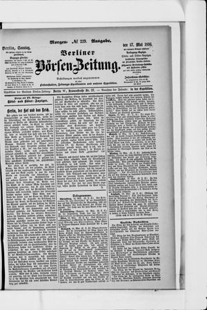 Berliner Börsen-Zeitung vom 17.05.1896