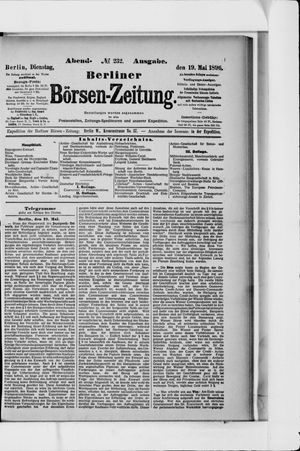 Berliner Börsen-Zeitung on May 19, 1896