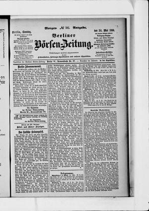 Berliner Börsen-Zeitung vom 24.05.1896