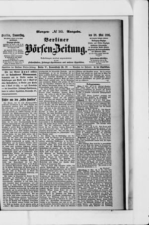 Berliner Börsen-Zeitung vom 28.05.1896