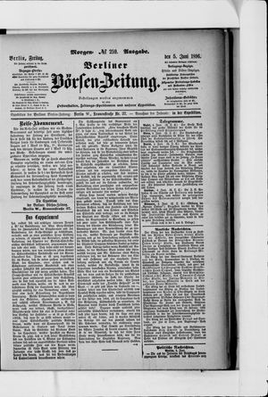 Berliner Börsen-Zeitung vom 05.06.1896