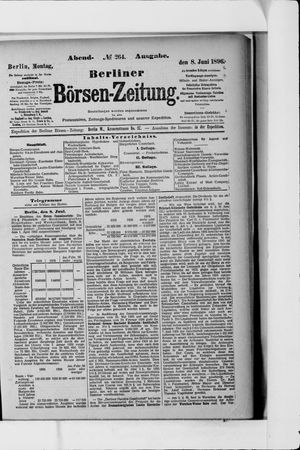 Berliner Börsen-Zeitung vom 08.06.1896
