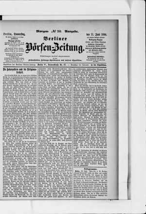 Berliner Börsen-Zeitung vom 11.06.1896