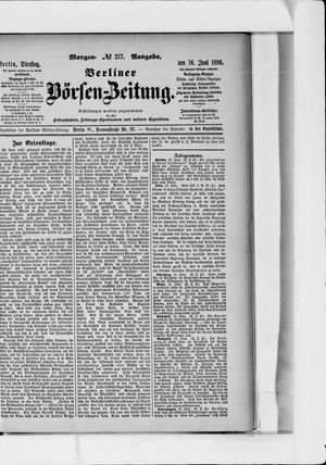 Berliner Börsen-Zeitung vom 16.06.1896