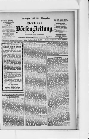 Berliner Börsen-Zeitung vom 26.06.1896