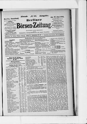 Berliner Börsen-Zeitung vom 27.06.1896