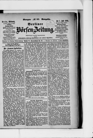 Berliner Börsen-Zeitung on Jul 1, 1896