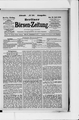 Berliner Börsen-Zeitung vom 10.07.1896