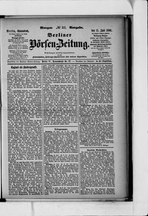 Berliner Börsen-Zeitung vom 11.07.1896