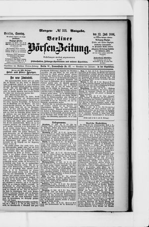 Berliner Börsen-Zeitung vom 12.07.1896