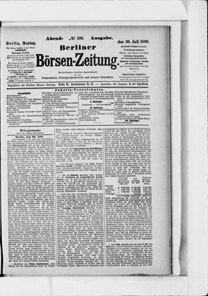 Berliner Börsen-Zeitung vom 20.07.1896
