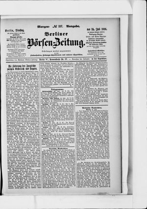 Berliner Börsen-Zeitung vom 21.07.1896