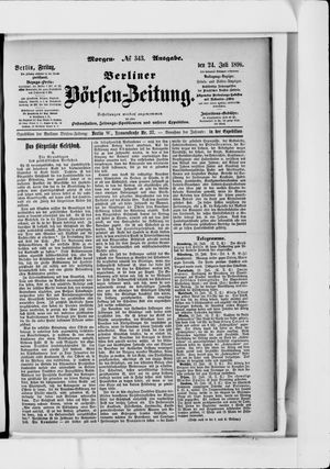 Berliner Börsen-Zeitung on Jul 24, 1896