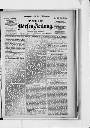 Berliner Börsen-Zeitung vom 26.07.1896