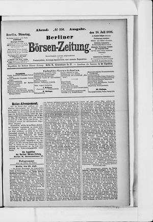 Berliner Börsen-Zeitung vom 28.07.1896