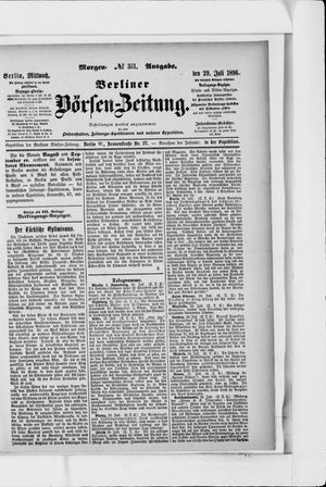 Berliner Börsen-Zeitung vom 29.07.1896