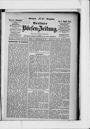 Berliner Börsen-Zeitung vom 01.08.1896