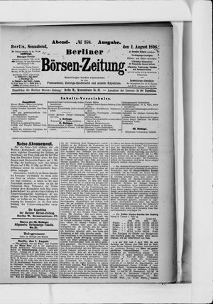 Berliner Börsen-Zeitung vom 01.08.1896