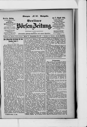 Berliner Börsen-Zeitung vom 07.08.1896