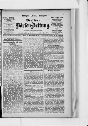 Berliner Börsen-Zeitung vom 09.08.1896