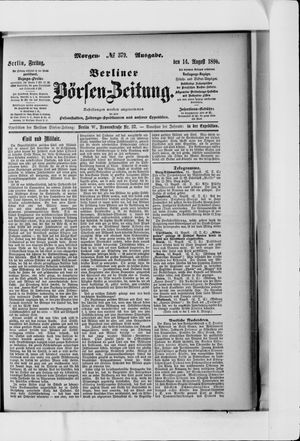 Berliner Börsen-Zeitung vom 14.08.1896