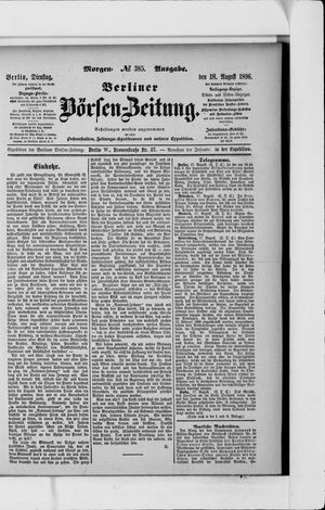 Berliner Börsen-Zeitung vom 18.08.1896