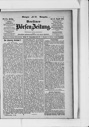 Berliner Börsen-Zeitung vom 21.08.1896