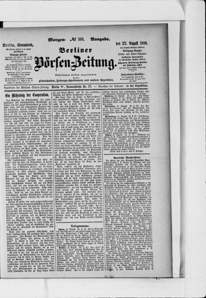 Berliner Börsen-Zeitung vom 22.08.1896