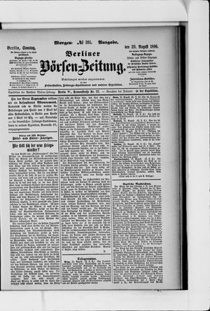 Berliner Börsen-Zeitung vom 23.08.1896