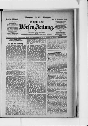 Berliner Börsen-Zeitung vom 02.09.1896