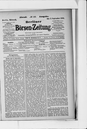 Berliner Börsen-Zeitung vom 02.09.1896