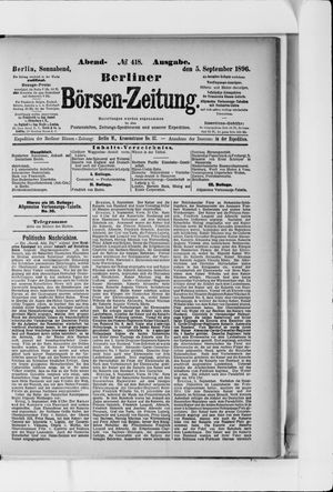 Berliner Börsen-Zeitung vom 05.09.1896