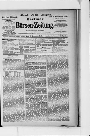 Berliner Börsen-Zeitung vom 09.09.1896