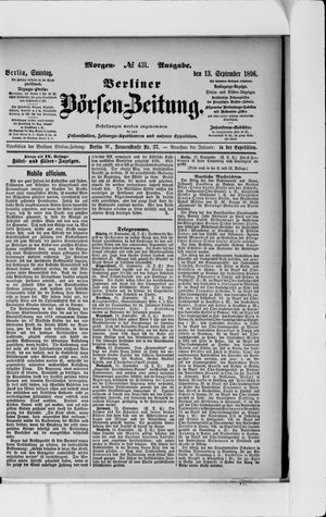 Berliner Börsen-Zeitung vom 13.09.1896