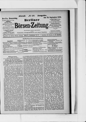 Berliner Börsen-Zeitung vom 24.09.1896